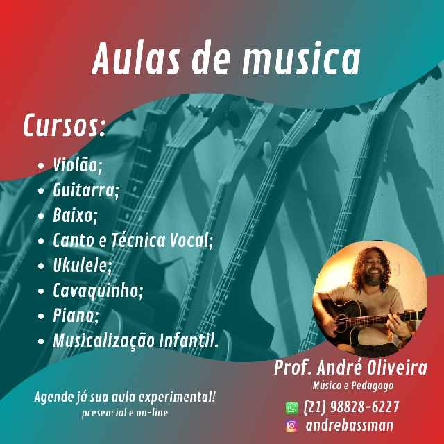 Aulas de música Zona Sul RJ